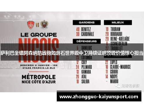 萨利巴坐镇阿森纳防线稳如磐石世界级中卫持续证明顶级价值核心担当